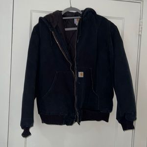 Men’s large black Carharrt winter jacket